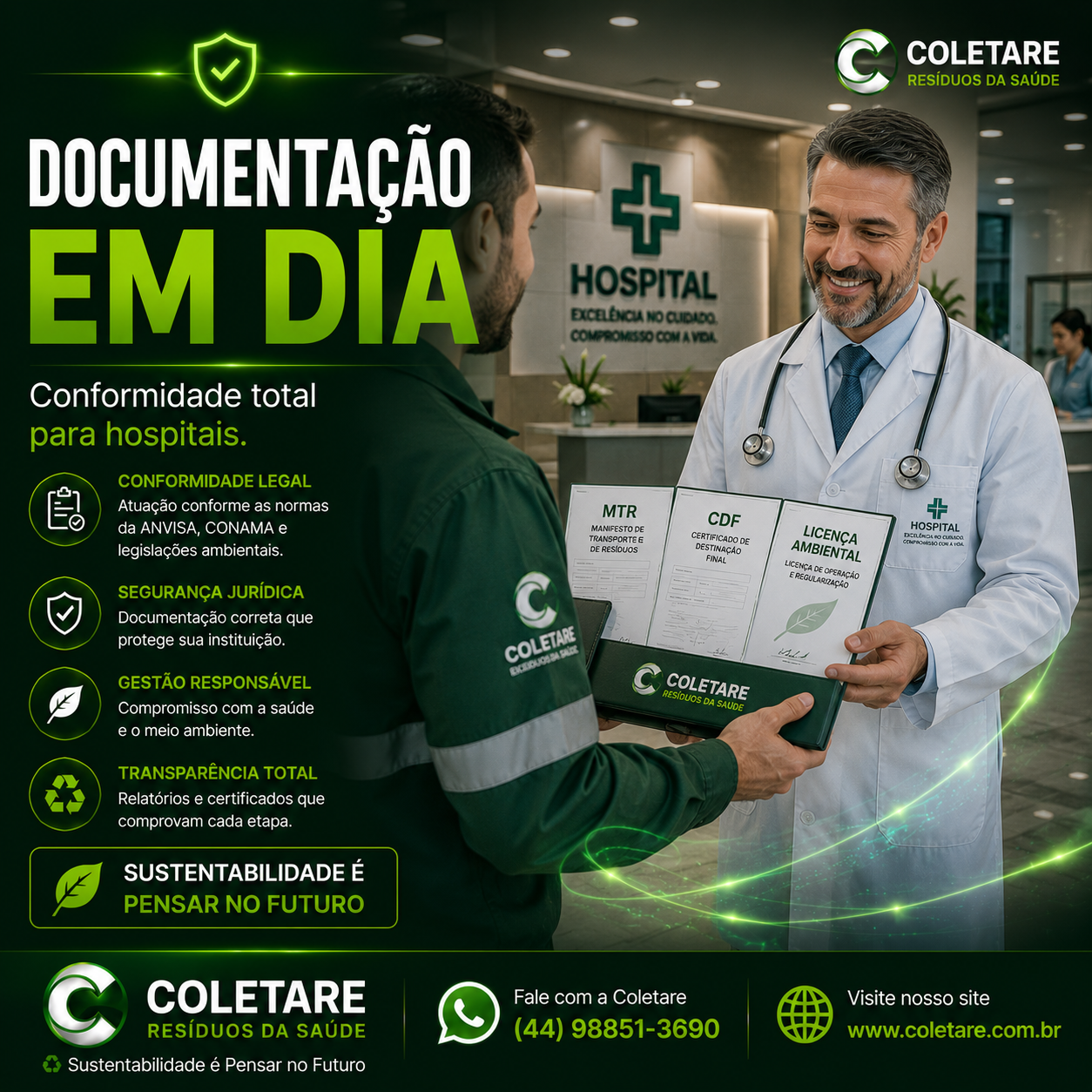 Coleta de resíduos da saúde em centros de zoonoses em Nova Londrina-PR
